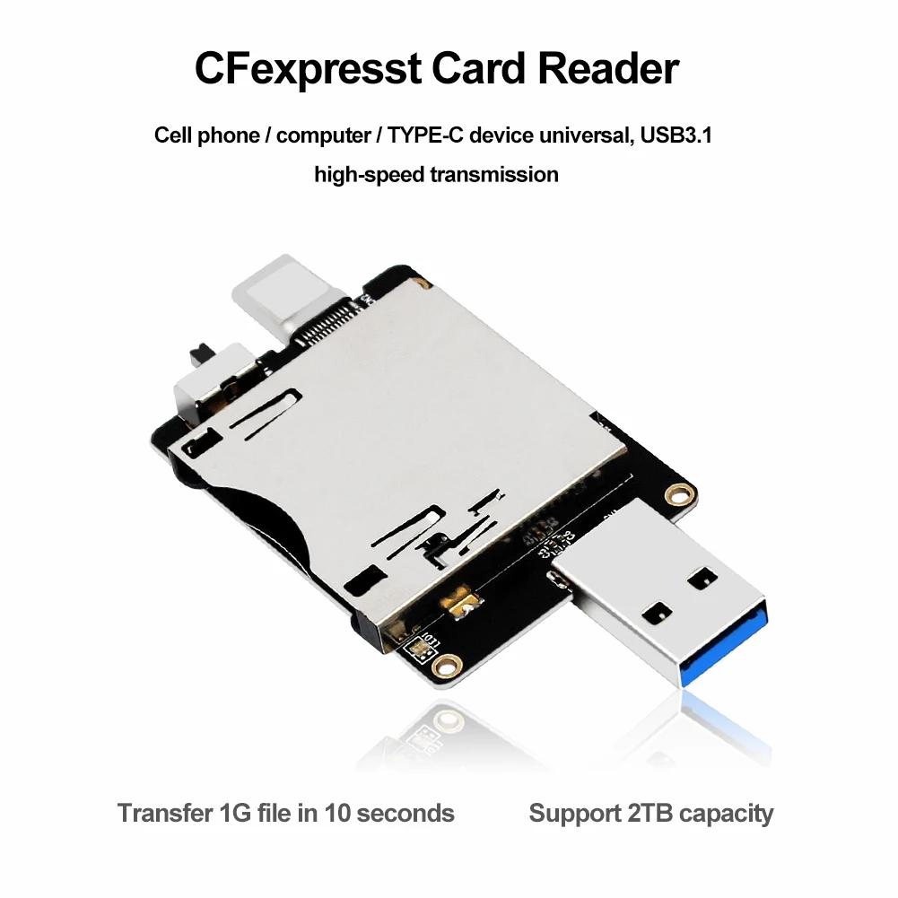 ޴ CFexpress ī , ƺ е ޸ ī , 10Gbps USB 3.0, Ÿ A + USB 3.1, Ÿ C, Gen4, JMS583 Ĩ